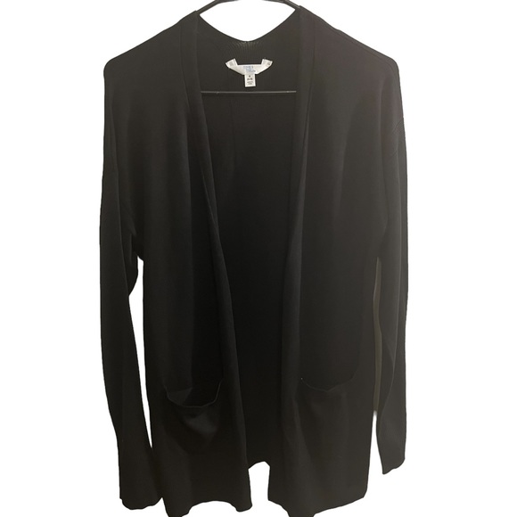 Black cardigan with square pockets - Picture 1 of 3